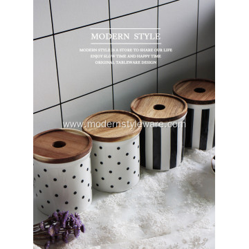 Spice Kitchen Storage Canister Ceramic Jars